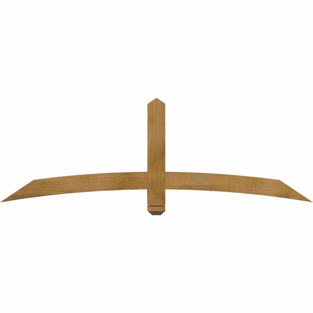 Ekena Millwork Bellingham Rough Sawn Timber Gable Bracket, Western Red Cedar, 72"W x 24"H x 4"D x 4"F, 8/12 Pitch GBW072X24X0404BEL00RWR